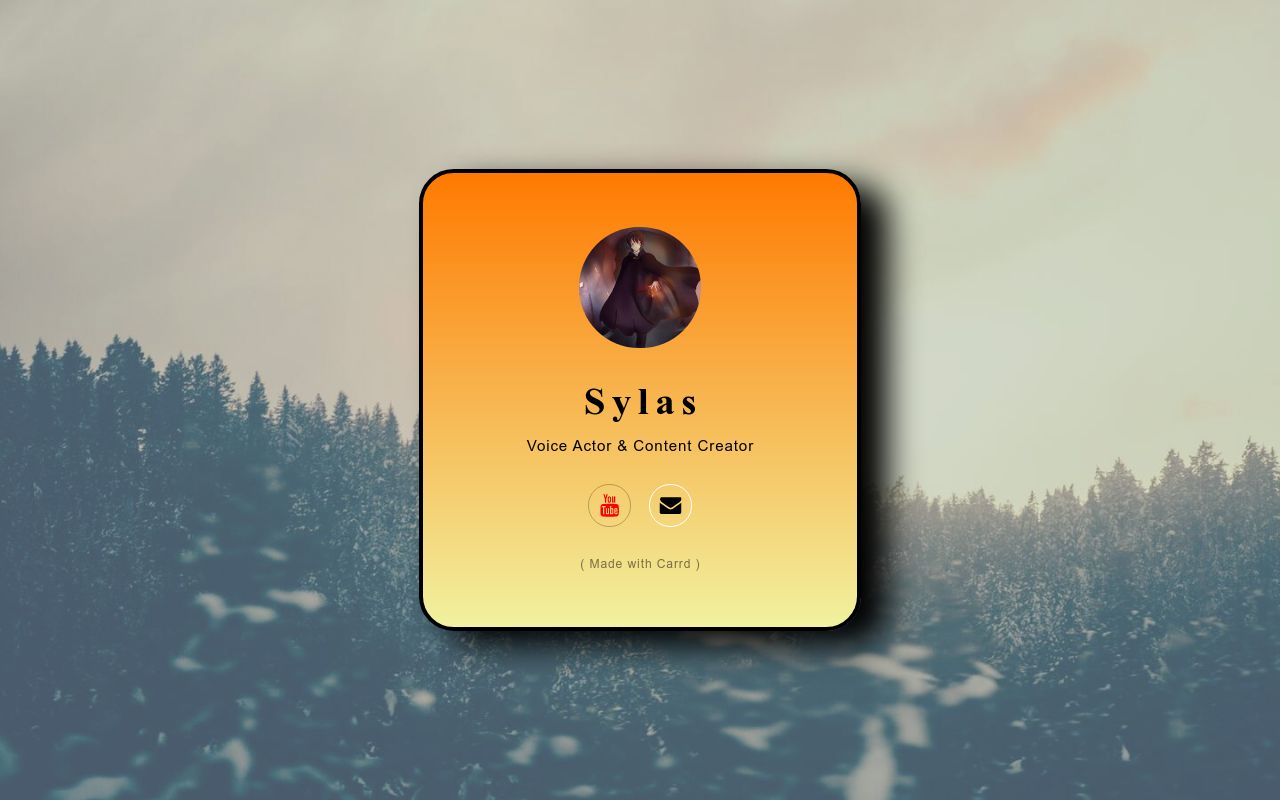 Carrd profile picture for @sylas